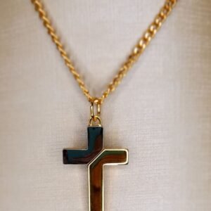 Cruz Dourada com Níquel