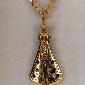 Corrente Nossa Senhora Aparecida Com Strass