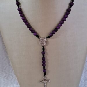 Terço Emborrachado - Roxo