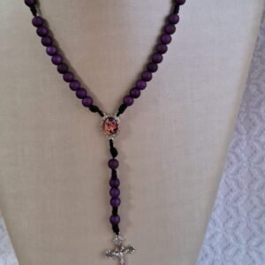 Terço Emborrachado - Roxo